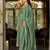 Green Embroidered Anarkali Kurta Trousers Dupatta Set