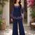 Women's Beautiful Thread Work Fendy Satin Fabric Straight Kurta Palazzo Set