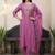 Ethnic Motifs Embroidered Regular Thread Work Kurta with Trousers & With Dupatta