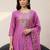 Ethnic Motifs Embroidered Regular Thread Work Kurta with Trousers & With Dupatta