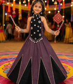 exclusive kids premium navratrichaniya choli collection-2026 mirror & kodi lace work garba & dandiya dress.