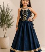 exclusive kids premium navratrichaniya choli collection-2026 mirror & kodi lace work garba & dandiya dress.