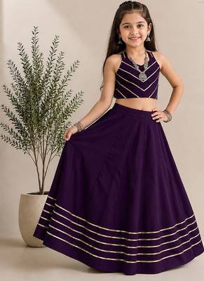 exclusive kids premium navratrichaniya choli mirror & kodi lace work garba & dandiya dress. 1