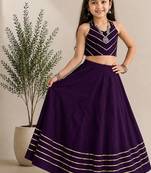 exclusive kids premium navratrichaniya choli mirror & kodi lace work garba & dandiya dress.