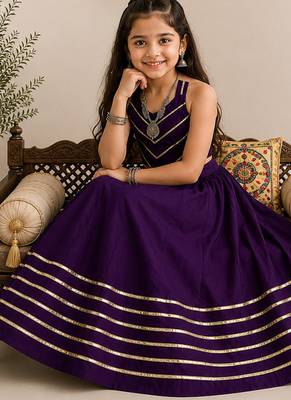 exclusive kids premium navratrichaniya choli mirror & kodi lace work garba & dandiya dress. 4