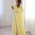 Embroidered Faux Georgette Flared Anarkali Pant and Dupatta Set