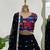 Black designer faux georgette lehenga choli set with real mirror work
