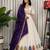 Festive White & Purple Dandiya Special Lehenga Choli
