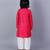 Pink embroidered cotton silk father son kurta combo set