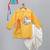 Mustard yellow embroidered cotton silk angrakha father son kurta combo set