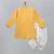 Mustard yellow embroidered cotton silk angrakha father son kurta combo set