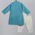 Aqua blue woven cotton silk father son kurta combo set