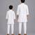 White flag printed cotton father son kurta combo set