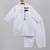 White flag printed cotton father son kurta combo set