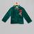 Green embroidered velvet father son blazer combo set