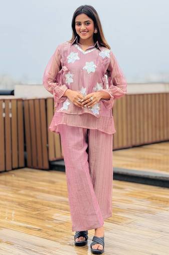 Oniun embroidered co-ord set for women