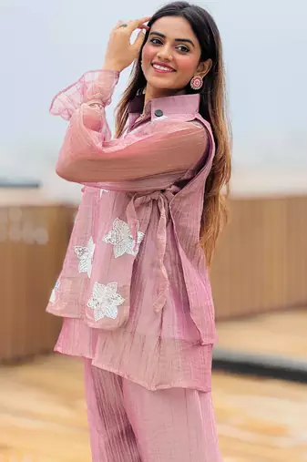 Oniun embroidered co-ord set for women