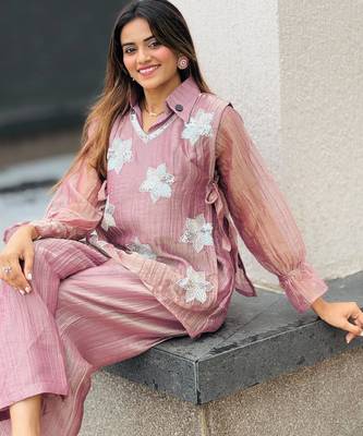 Oniun embroidered co-ord set for women 3