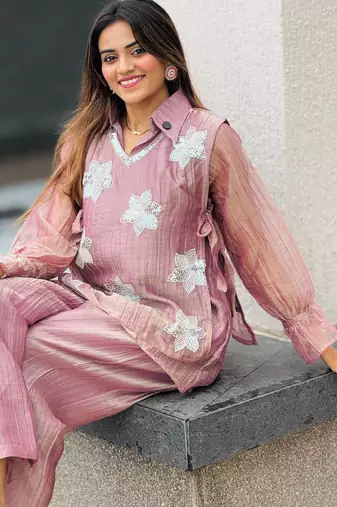 Oniun embroidered co-ord set for women