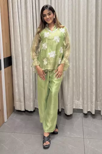 Pista embroidered co-ord set for women