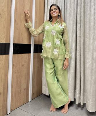 Pista embroidered co-ord set for women 3
