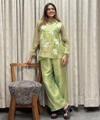 Pista embroidered co-ord set for women 4