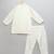 Ivory blue stripes cotton silk father son kurta combo set