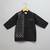 Black embroidered cotton silk father son kurta combo set