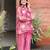 Rani pink embroidered co-ord set for women