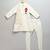 Ivory embroidered cotton silk father son bandhgala combo set