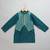 Teal blue woven cotton silk father son kurta combo set