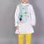 White kite printed cotton silk father son kurta combo set