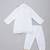 White green printed cotton silk father son kurta combo set