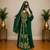 Emerald Green Gold Embroidered Luxury Kaftan Set