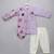 Lavender printed cotton silk father son kurta combo set