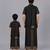 Black printed cotton silk father son mundu combo set