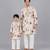 Multicolor printed cotton silk father son kurta combo set
