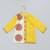 Mustard yellow white printed cotton father son kurta combo set