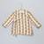 Off white printed cotton silk yellow father son dhoti kurta combo set