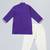 Indigo purple embroidered cotton father son kurta combo set