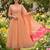 Embroidered Georgette Flared Kurta Pant and Dupatta Set