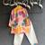 White multicolor printed cotton silk father son kurta combo set