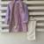 Purple embroidered cotton silk father son kurta combo set