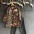 Black embroidered cotton silk father son bandhgala combo set