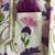 Purple off white printed cotton silk father son kurta combo set
