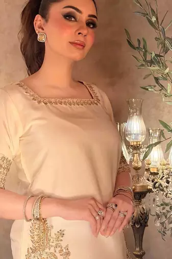 Women's Beautiful Embroidery Work Chinon Fabric Straight Kurta Palazzo and Dupatta Set