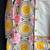 Off white yellow printed cotton silk father son kurta combo set