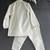 Off white teal printed cotton silk father son kurta combo set