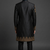 Black silk indo sherwani set for men's