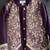 Royal purple embroidered cotton silk father son kurta combo set